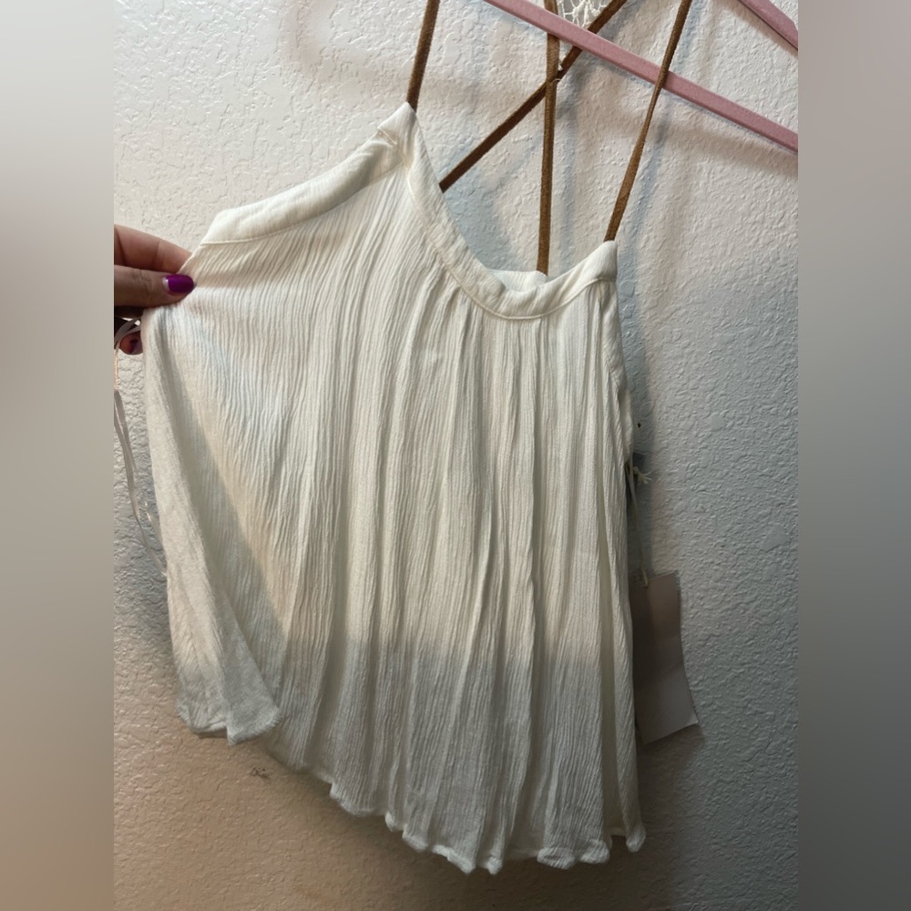 White flowy tank top